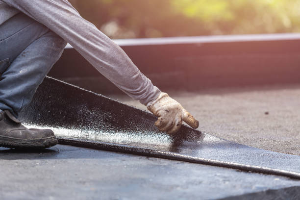 Professional Waterproofing technician working in Hillsboro, WI